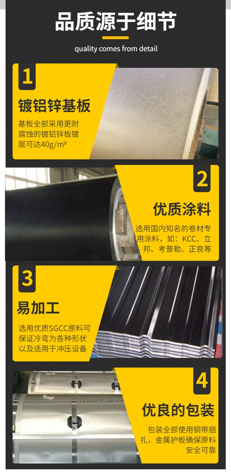 家電彩涂板 啞黑鍍鋁鋅彩涂卷 1.2mm 1.0mm Z80 超厚彩鋼板